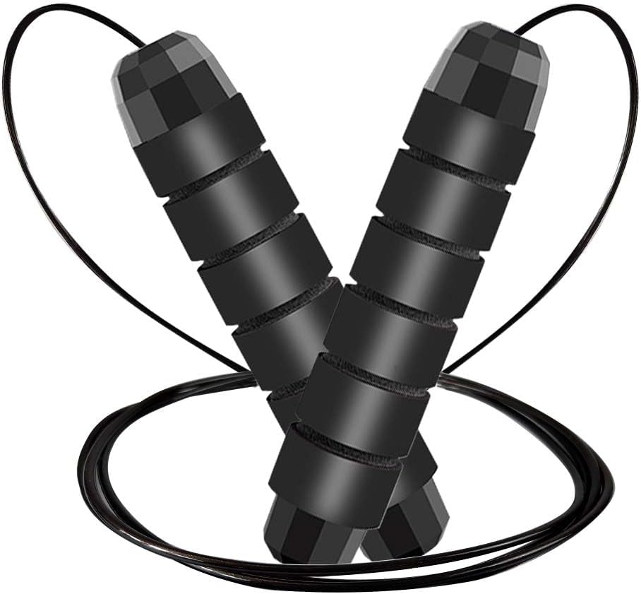Jump Rope, Adjustable Jump Ropes for Fitness for Women Men and Kids Tangle-Free Rapid Speed Jumping Rope Cable with Ball Bearings Exercise&Slim Body at Home School Gym