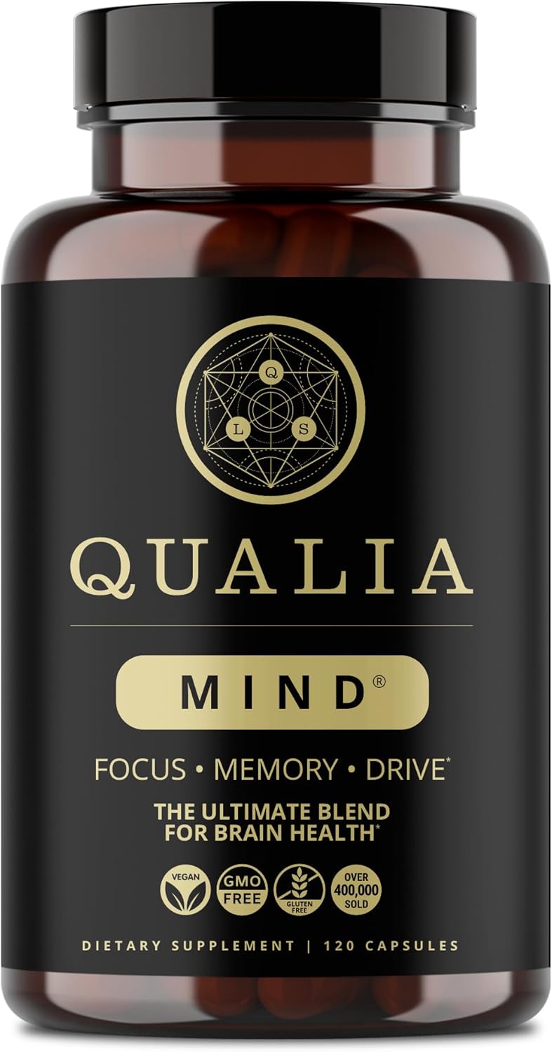 Qualia Life Sciences Qualia Mind | The Ultimate Blend for Brain Health* | Doctor-Formulated Nootropic to Fuel Focus & Concentration* | Supports Long Term Brain Health| Maintain Drive & Productivity