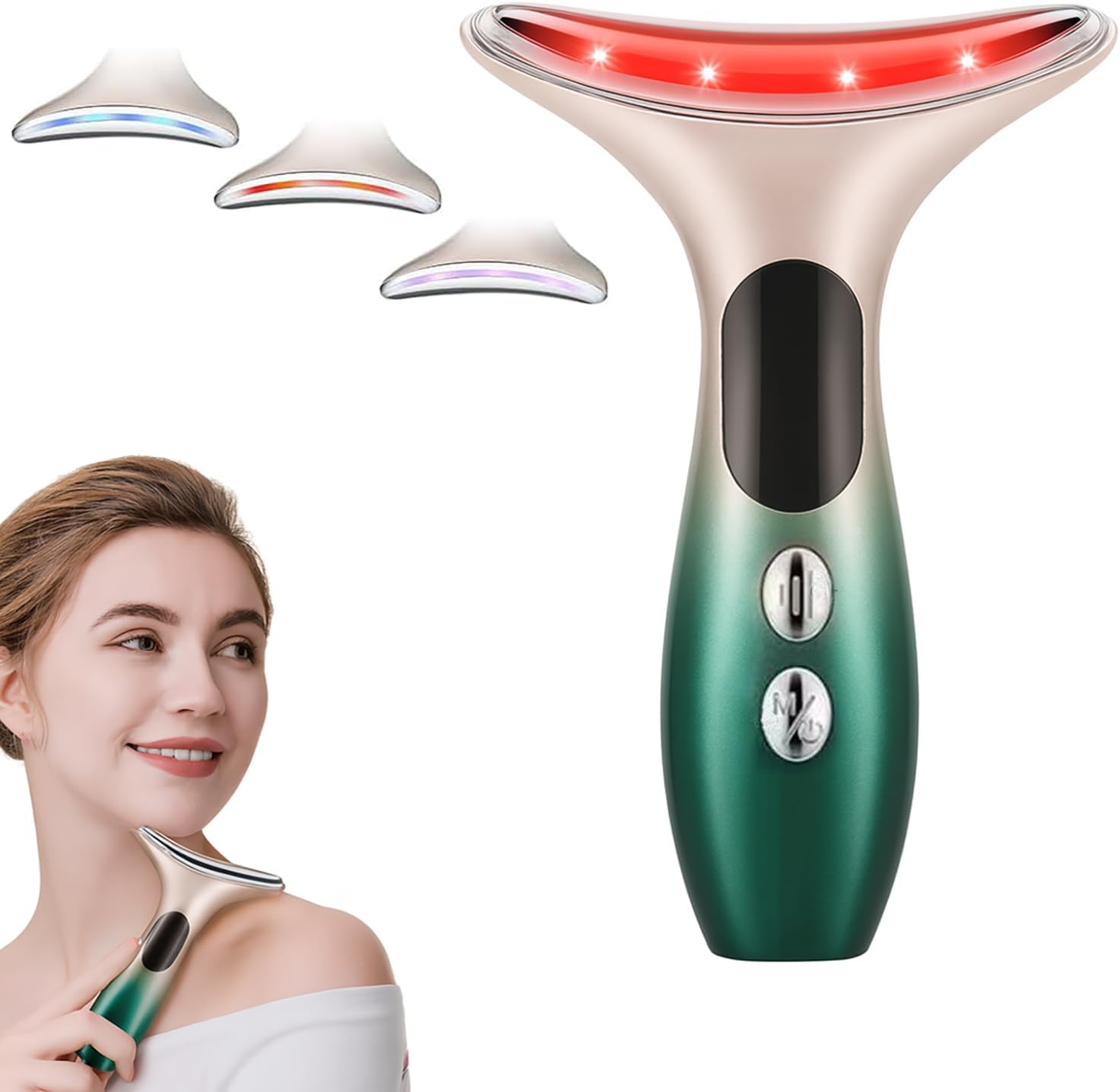 2 Face/Face Evolution, Stimulator, Transcutaneous Electrical, Aesthetic Purposes, Face Massager Red Light Therapy Wand Face and Neck Massager
