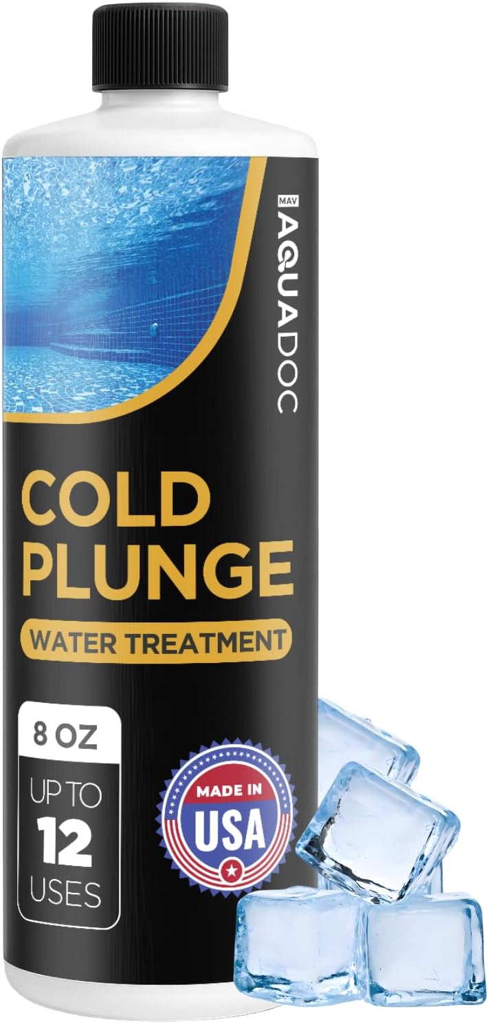 AquaDoc Cold Plunge Water Treatment – 8oz – Weekly Water Conditioner for Cold Plunge Tubs and Ice Baths – Helps Maintain Clear Looking Water – Made in USA