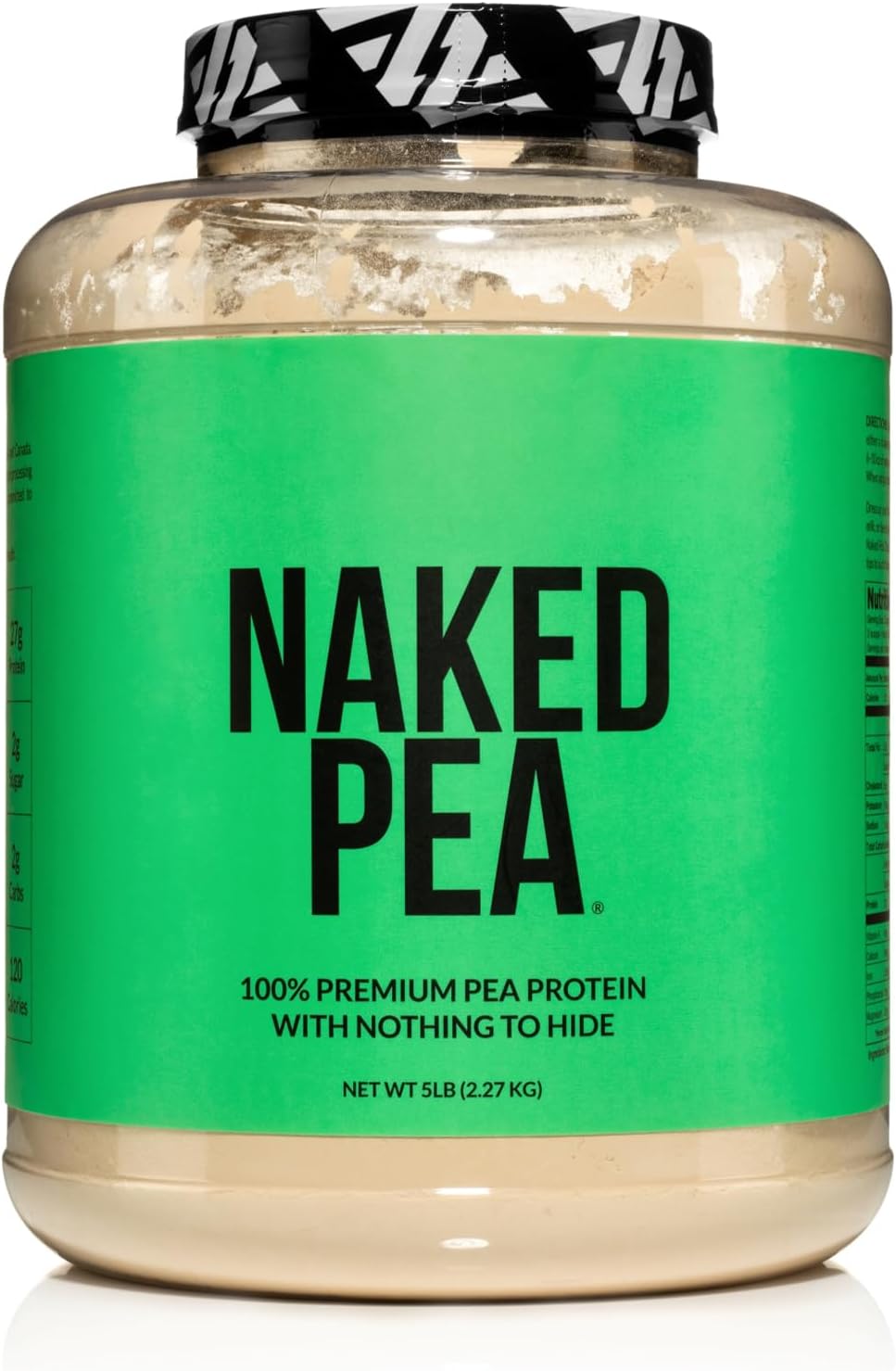 NAKED Pea – 5LB 100% Pea Protein Powder from North American Farms – Unflavored Vegan Pea Protein Isolate – NSF Certified, Plant Protein Powder, Easy to Digest – 76 Servings