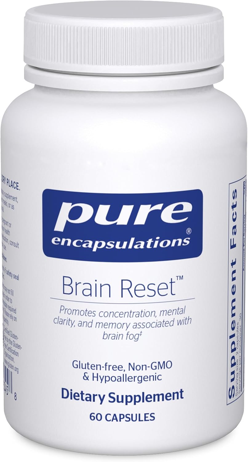 Pure Encapsulations Brain Reset | Supports Concentration, Clarity, and Memory Associated with Brain Fog | 60 Capsules