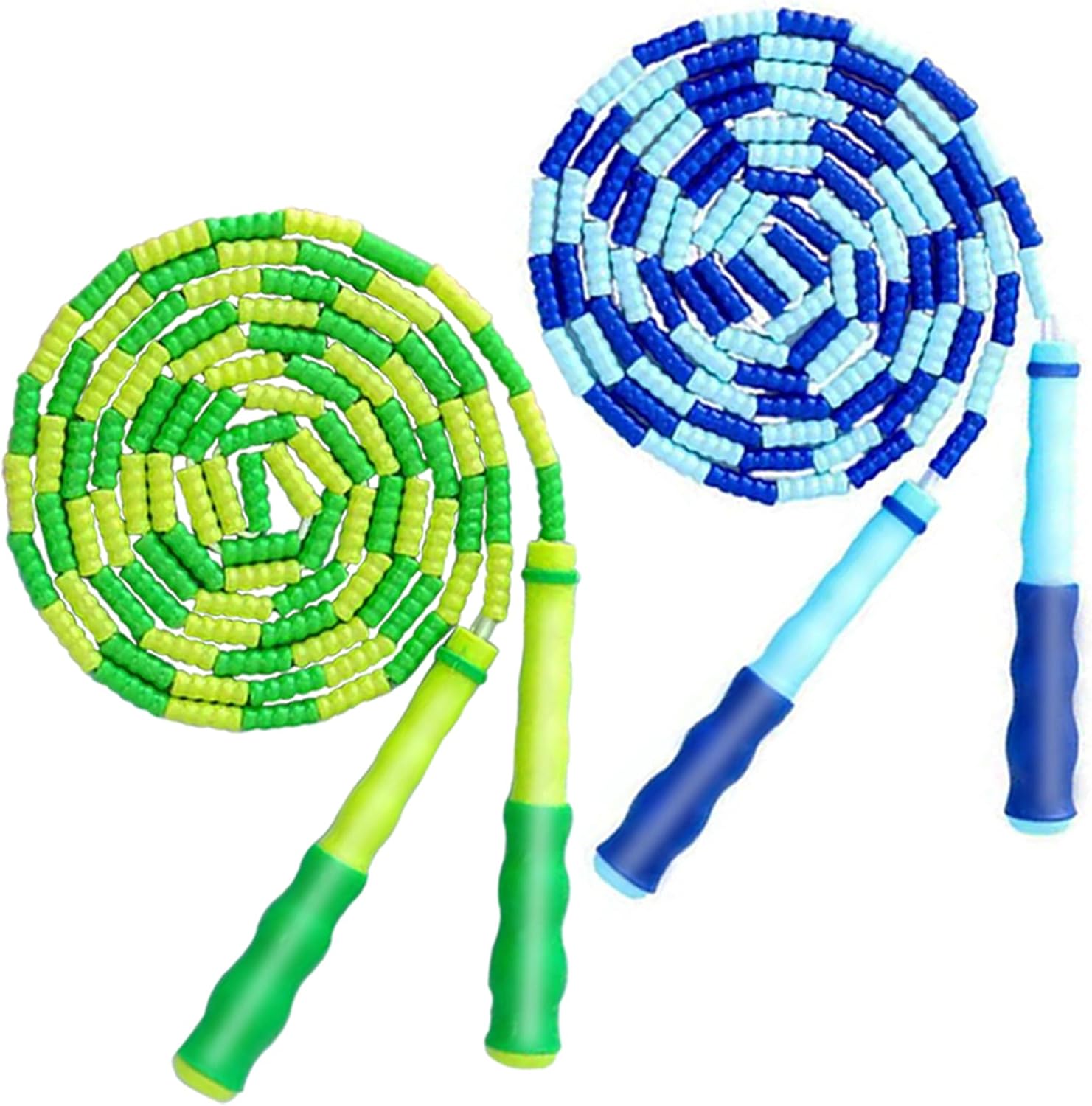 Jump Rope for Kids Girls and Boys, Soft Beaded Jump Ropes, Adjustable Skipping Rope, Tangle-Free Segmented Rope for Kid and Women Men Adults Exercise, Keeping Fit, Training – 9.2Ft