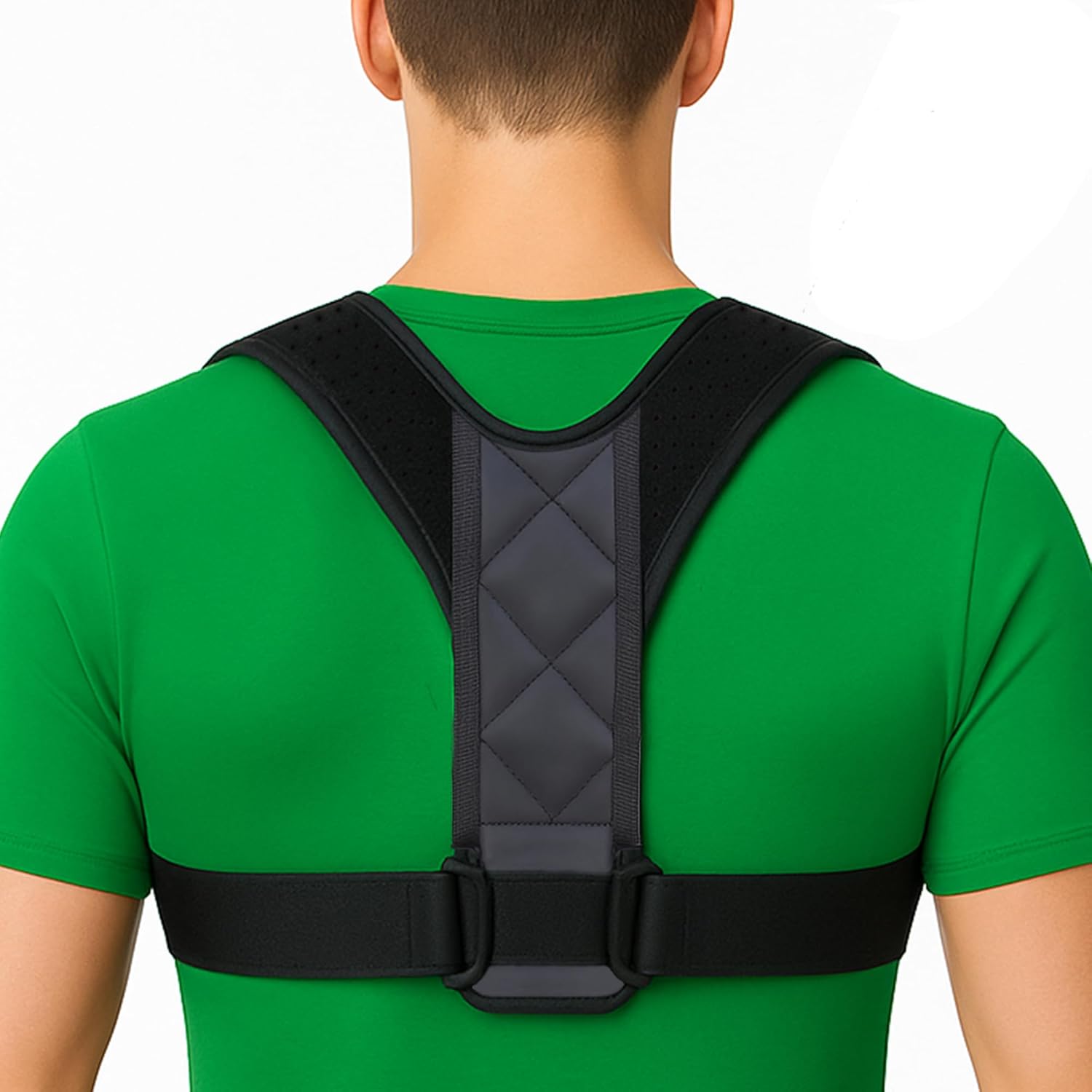 Posture Corrector for Men and Women – Invisible & Mesh Breathable Upper Back Brace – Adjustable Back Straightener – Relieve Shoulder, Neck & Back Pain, L(38-48inch)