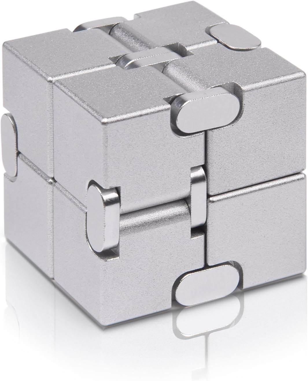 JOEYANK Fidget Cube New Version Fidget Finger Toys – Metal Infinity Cube Prime for Stress and Anxiety Relief/ADHD, Ultra Durable Sensory Gifts for Adults and Teens Kids