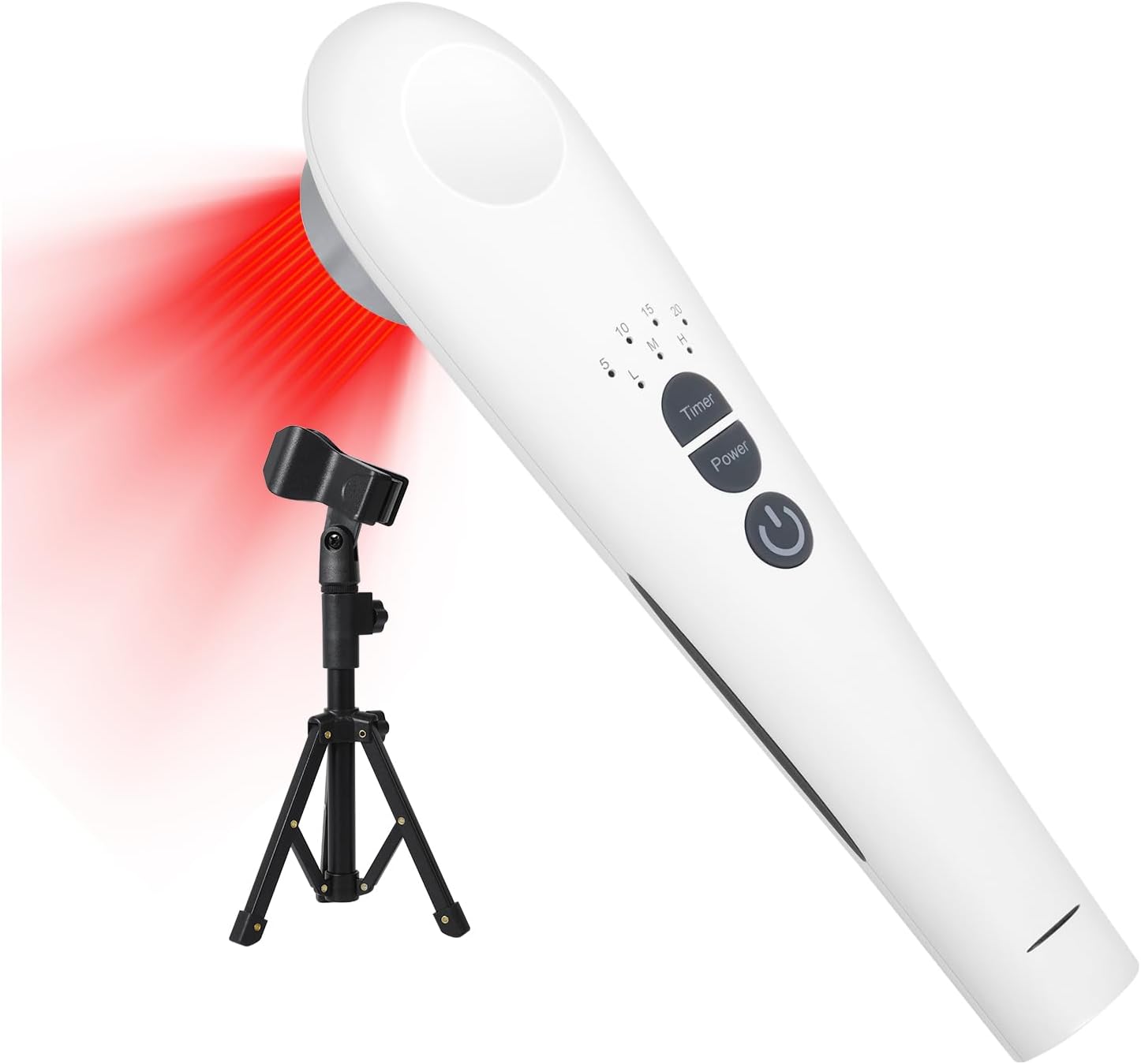 Cold Laser Therapy Device for Humans and Dogs, 808nm + 12pcs 660nm and Low Level Light Therapy, Portable Red Light Therapy Wand for Muscle and Joints Pain Relief with Stand, 3 Modes/ 4 Timer