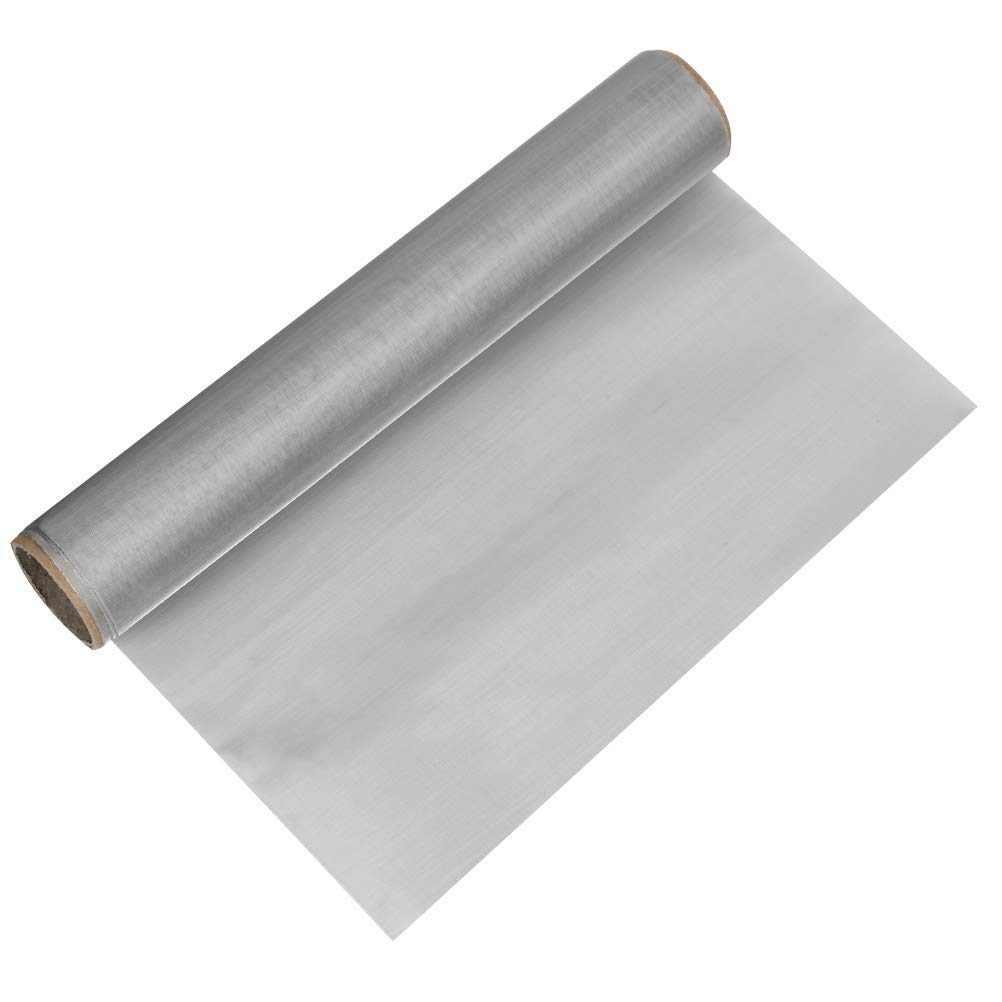 TIMESETL 304 Stainless Steel Woven Wire 200 Mesh – 12″X 40″ Filter Screen Sheet Filtration Cloth
