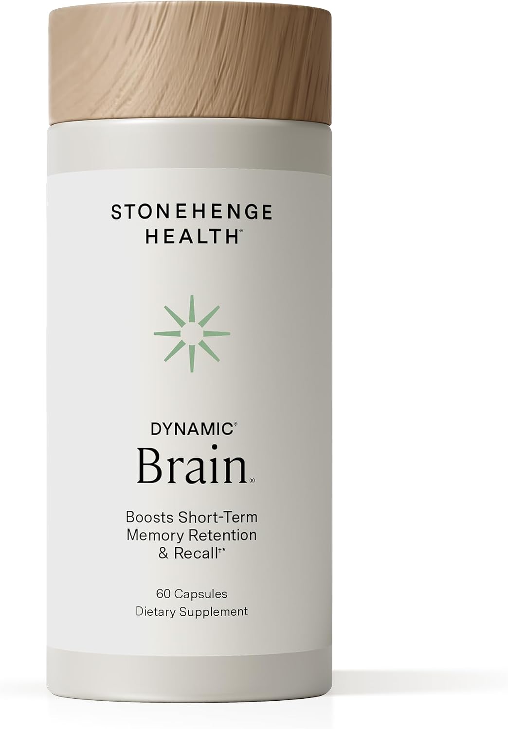 Stonehenge Health Dynamic Brain – BacoMind® Bacopa Nootropic Formula – Memory, Recall & Retention, Phosphatidylserine, Huperzine A, DHA & Choline – 40 Brain-Boosting Ingredients – Non-GMO, 60 Caps