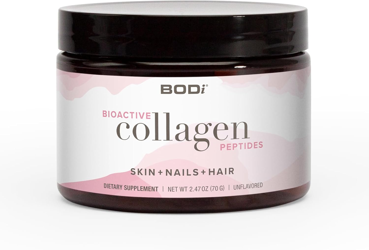BODi Bioactive Collagen Peptides Powder, Collagen Type I & III for Skin, Hair and Nail Health, Gluten-Free Supplement for Women – Hydrolyzed Collagen, Unflavored, 2.47 oz, 28 Servings