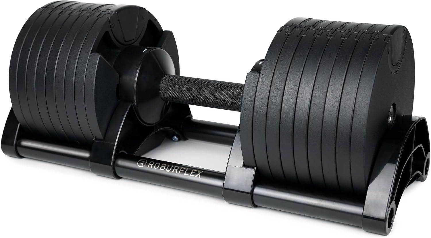 Adjustable Dumbbell (Single) 5-40/80lb, 5lb Increments, for Home Gym Fitness – Upto 20 weight settings