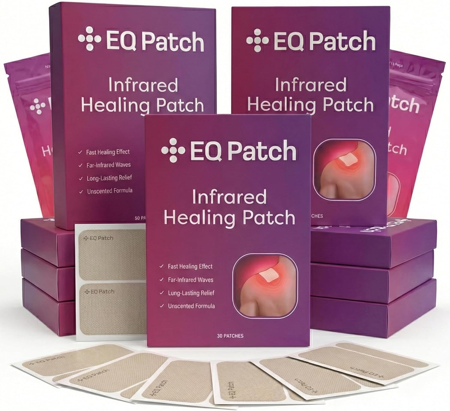 Infrared Warming Patches, Gentle Steady Warmth for Everyday Comfort, Up to 12 Hours, Strong Adhesive, Unscented, 14 Count