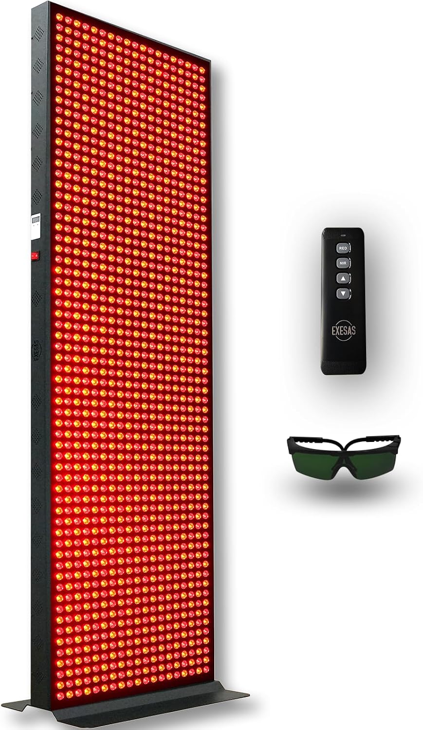 Red Light Therapy Device for Full Body, 630nm, 660nm, 810nm & 850nm, Near Infrared Dual-Chip Clinical Grade LED Panel for Smooth Skin, Weight, Pain & Overall Wellness, 6080PRO-1216LED