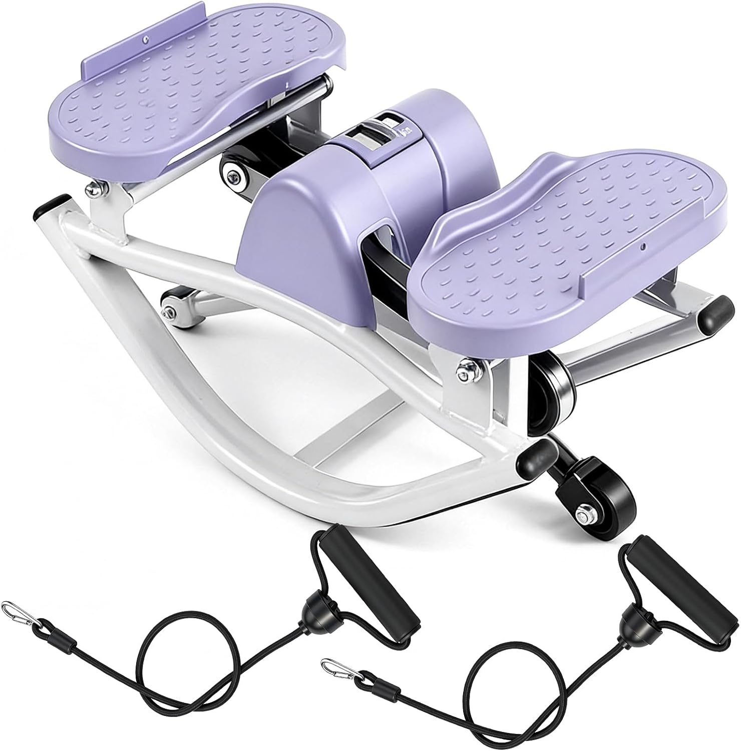 Rock Fitness Stepper, Portable Step Rocker Side to Side at Home, Aerobic Workout Machine Fitness Equipment Suitable for Apartment and Dormitory (Purple)
