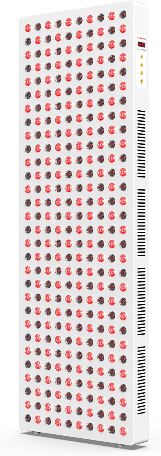 BONTANNY Red Light Therapy, Full Body Red Near Infrared Light 660nm 850nm with 300 Dual Chip Clinical Grade LEDs & Timer, High Power Panel for Anti-Aging, Pain Relief, 400W (Stand Sold Separately)