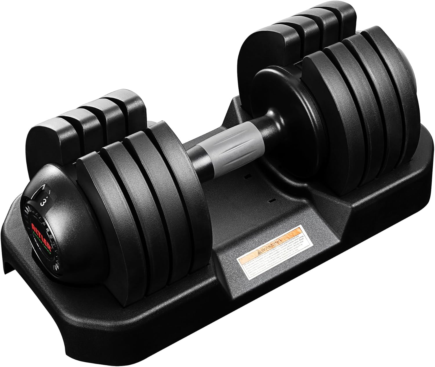 ALTLER 22LBS/25LBS/52LBS Single/Pair Adjustable Dumbbells Set Premium Rubber Coated Dumbbell Set with Secure Locking Mechanism for Safe & Customizable Strength Training