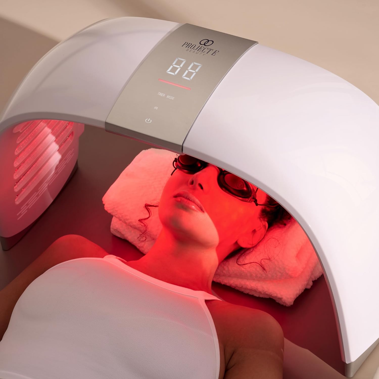 Lumalux Dome | Face & Body LED Light Therapy Device By Project E Beauty | 7 Color + Infrared Light Therapy | Anti-Aging & Rejuvenation | Pain Relief | Extra Large Beauty Equipment For Salon Home use