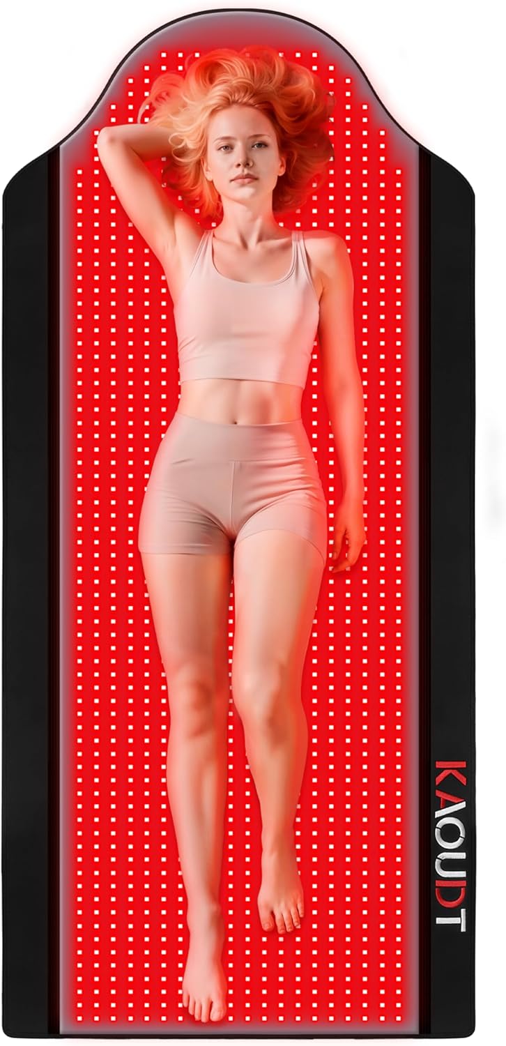 Medical-Grade TPU Red Light Therapy Mat for Full Body Pain Relief,72″x33.3″