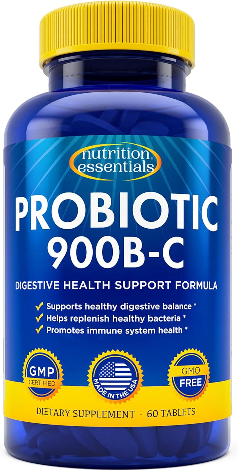 Probiotics for Women and Men – with Lactase Enzyme and Prebiotic Fiber for Digestive Health – 80 Percent + More Potent Supplement for Gut Health Support – Vegan Formula
