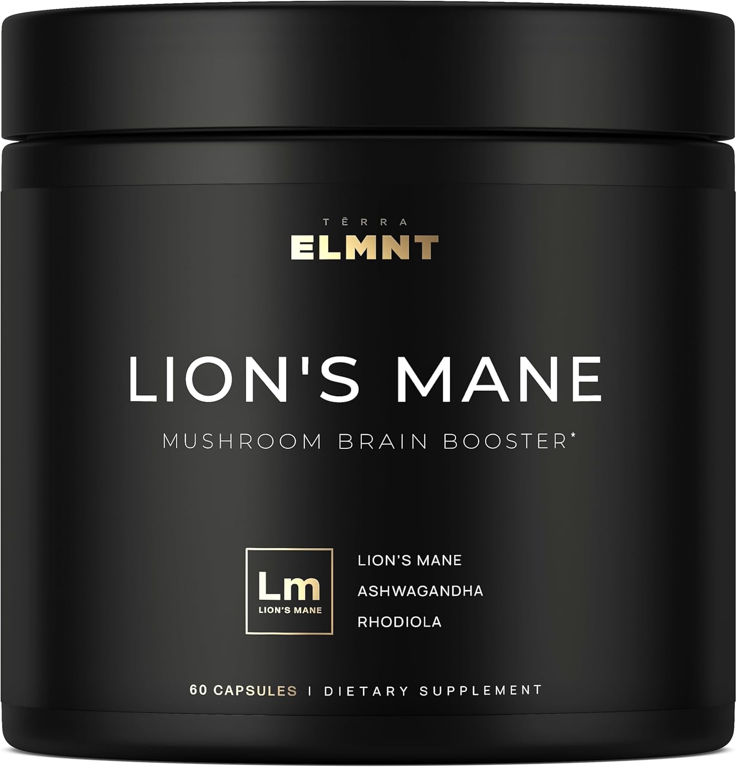 16x Strength Lions Mane Supplement Capsules Super Nootropic w. Ashwagandha & Rhodiola – Highest Potency 16:1 Lion’s Mane Mushroom Extract 50% Polysaccharides Brain Supplements for Memory and Focus