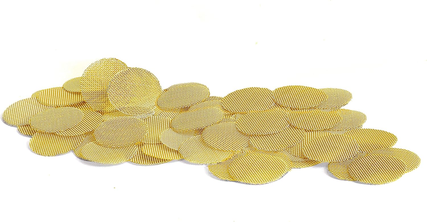 Made in The USA – 100 1/4 Inch (.25″) Brass Mesh Pipe Screen Filters
