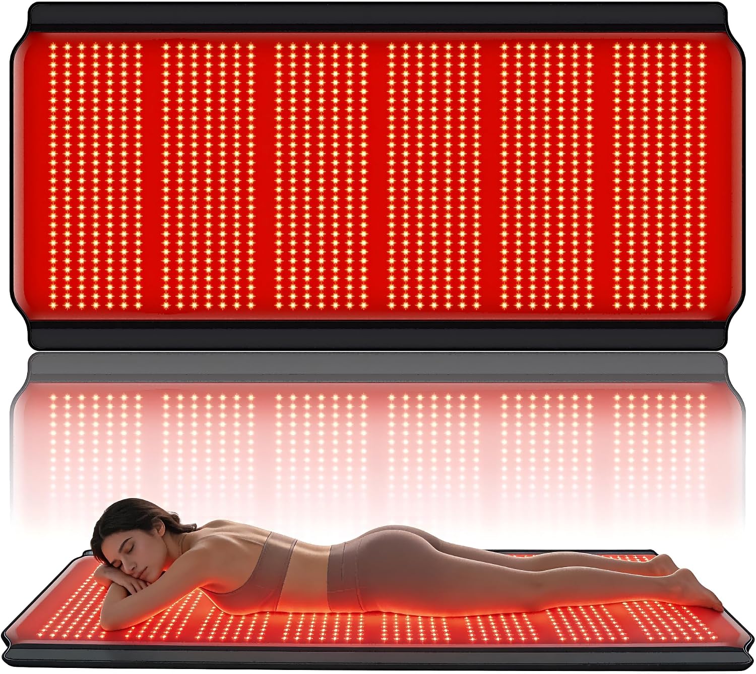 Red Light Therapy for Body, 74.8″*35.4″ Whole Red Light Therapy Mat Full Body, 1260 LEDs redlight mat with 660nm & 850nm for Men, Women, Pets