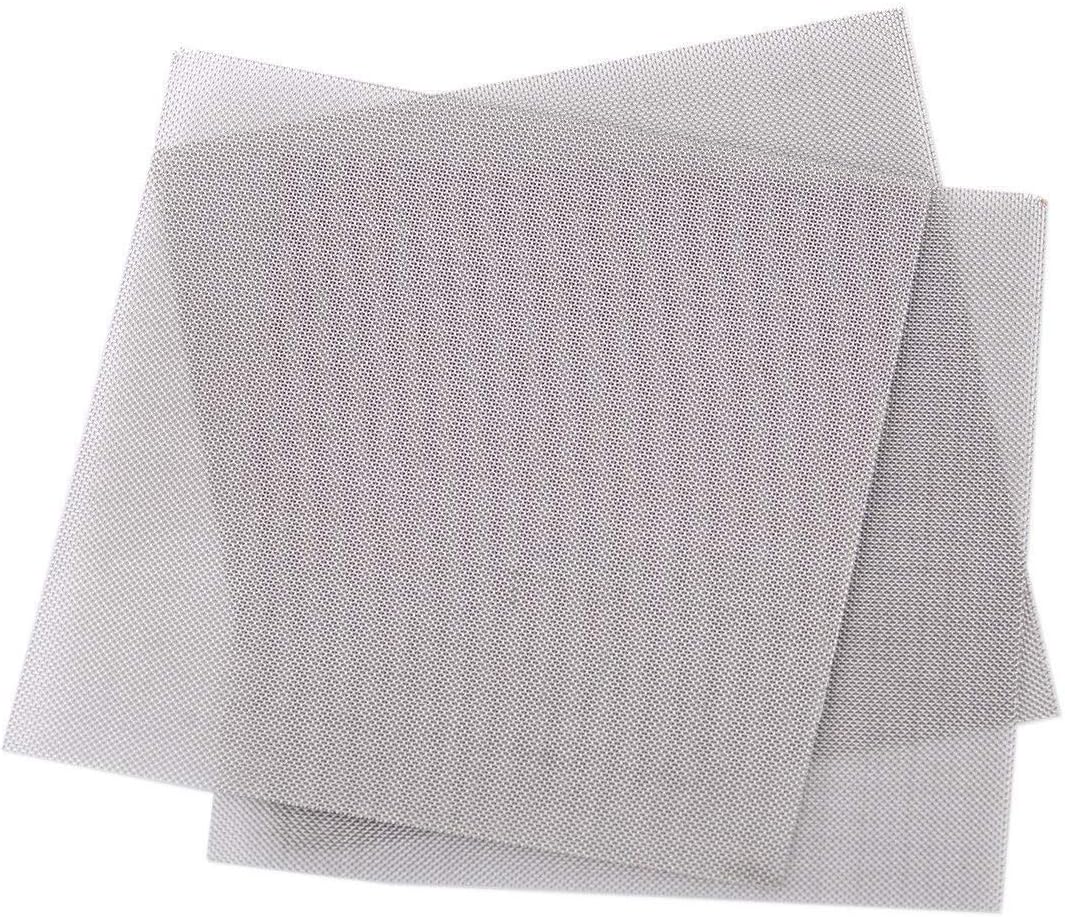 LTKJ 3pcs Stainless Steel 50 Mesh Micron True Filtration Screen Fine Wire Filter 3.94 x 3.94inch