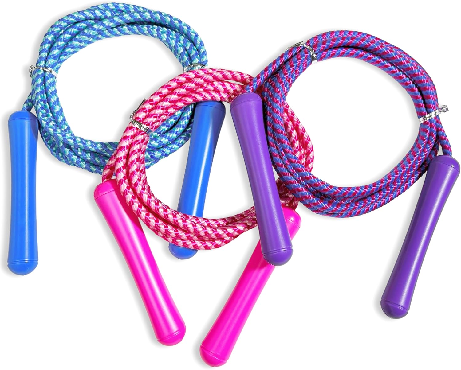 GiftExpress Adjustable Size Colorful Jump Rope for Kids and Teens – Outdoor Indoor Fun Games Skipping Rope Exercise Fitness Activity and Party Favor