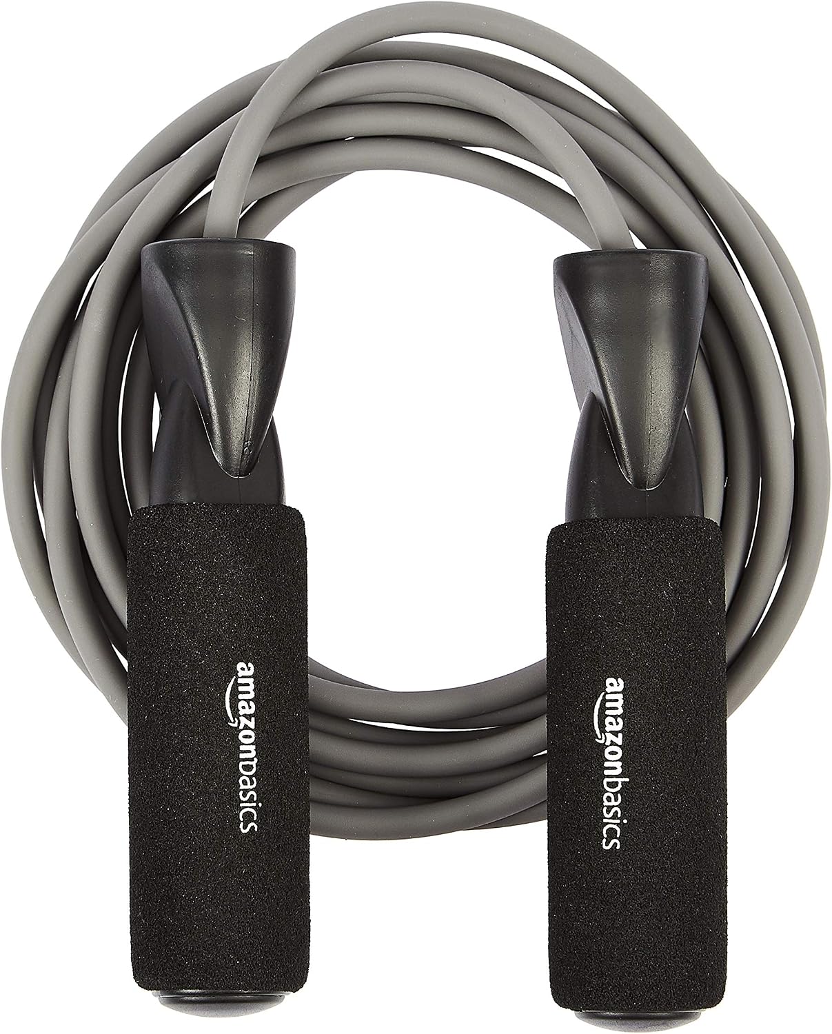 Amazon Basics Jump Rope for Exercise, Cardio and Home Workout, Length Adjustable, 118 Inches