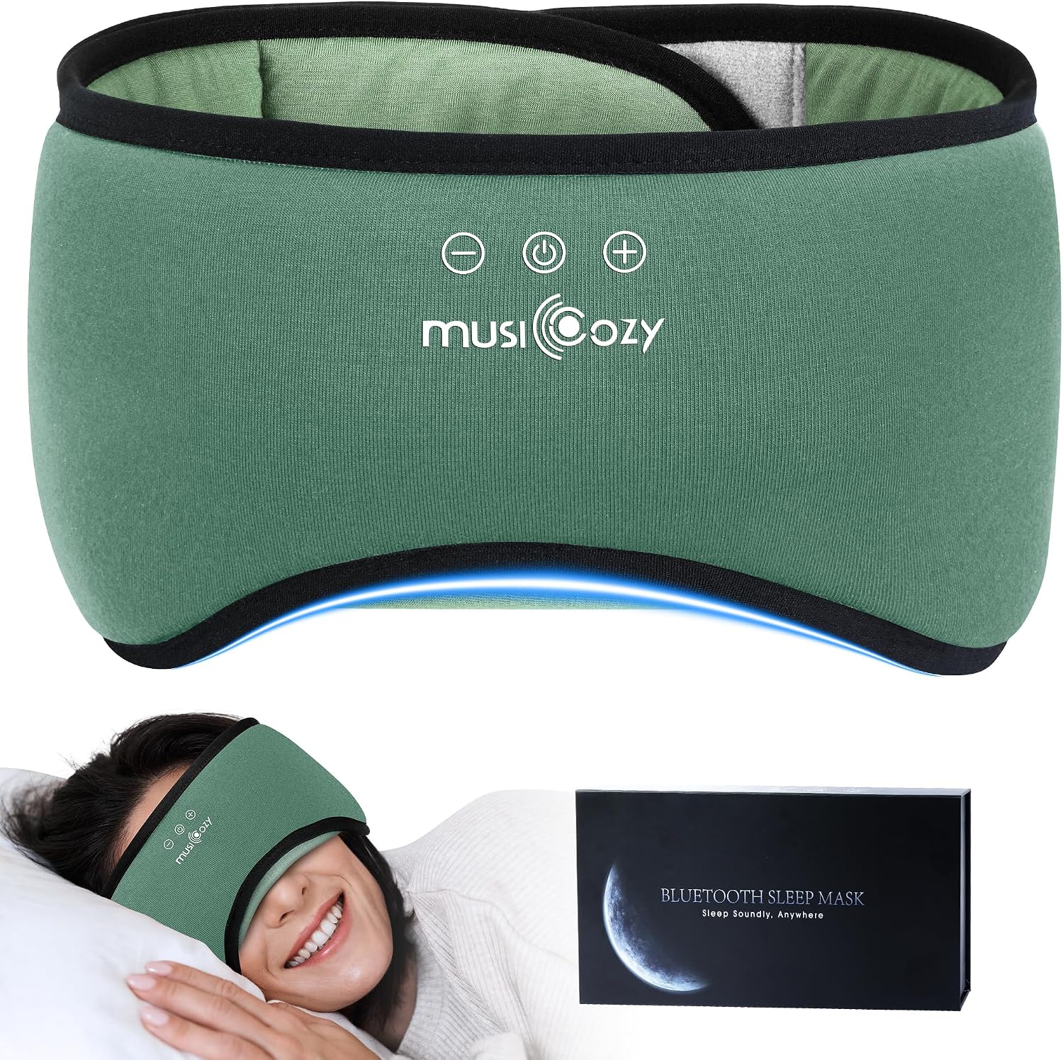 MUSICOZY Bluetooth Headphones Wireless for Men Women