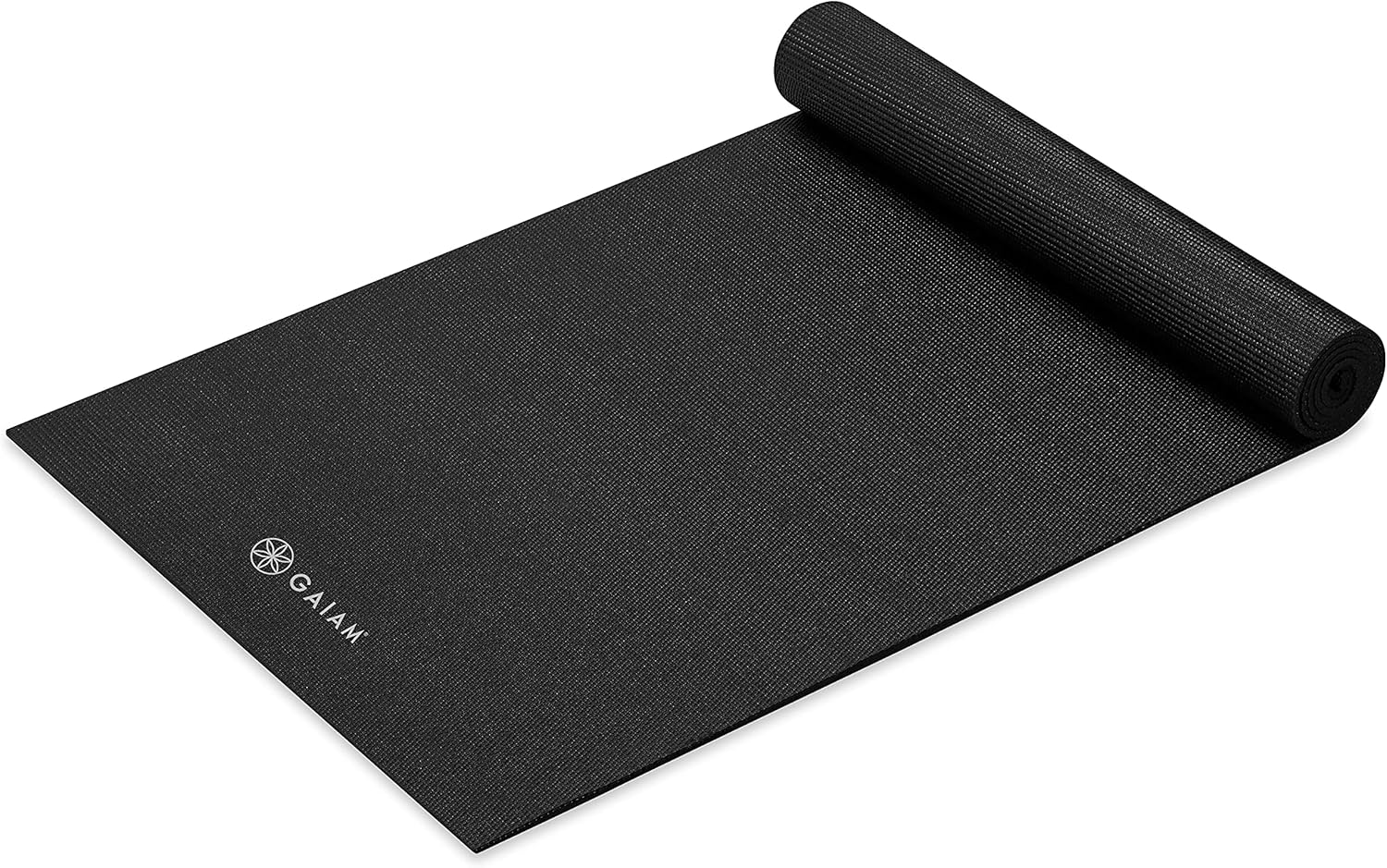 Gaiam Yoga Mat – Premium Solid Thick Non Slip Exercise & Fitness Mat for All Types of Yoga, Pilates & Floor Workouts
