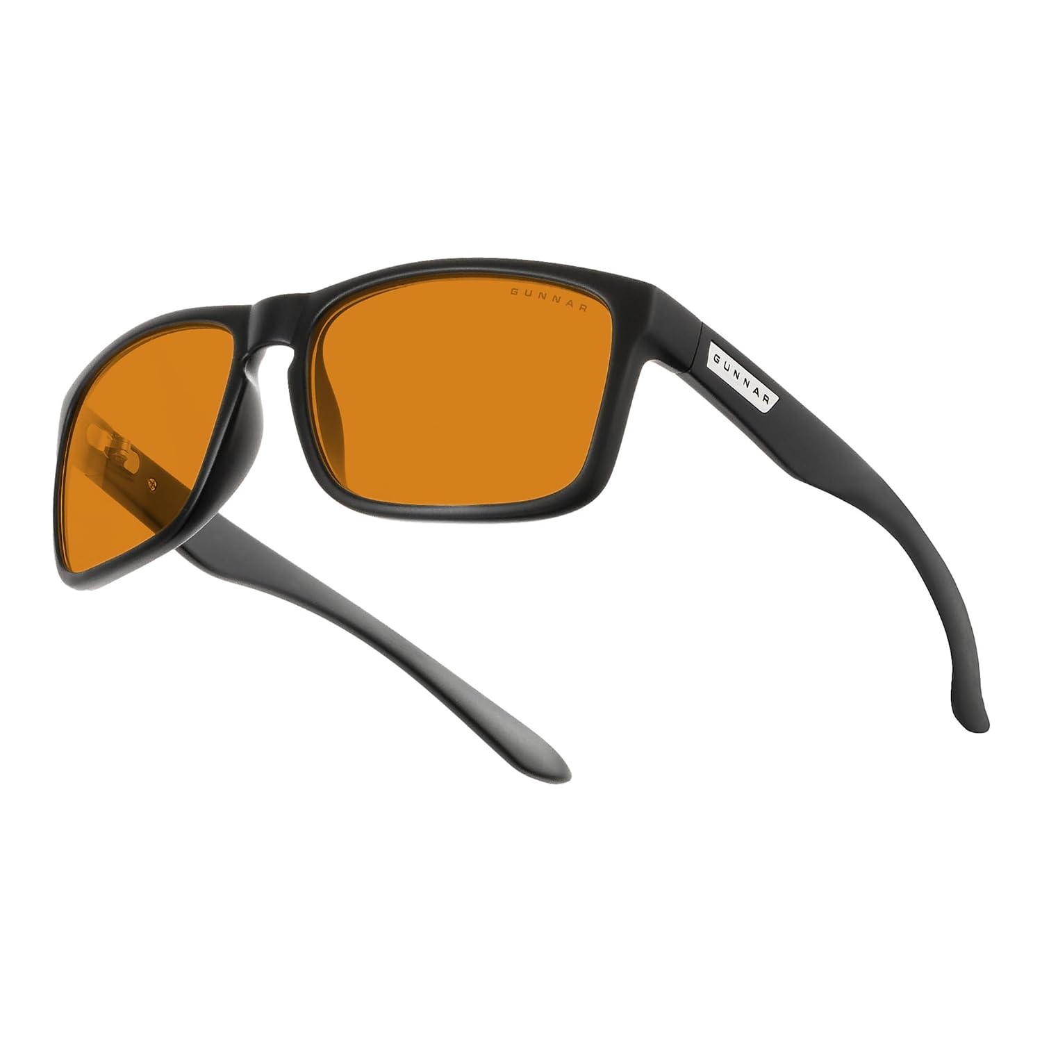 GUNNAR Gaming Glasses – Intercept Onyx Amber Max Lens – Blue Light Blocking Relieve Dry Eye