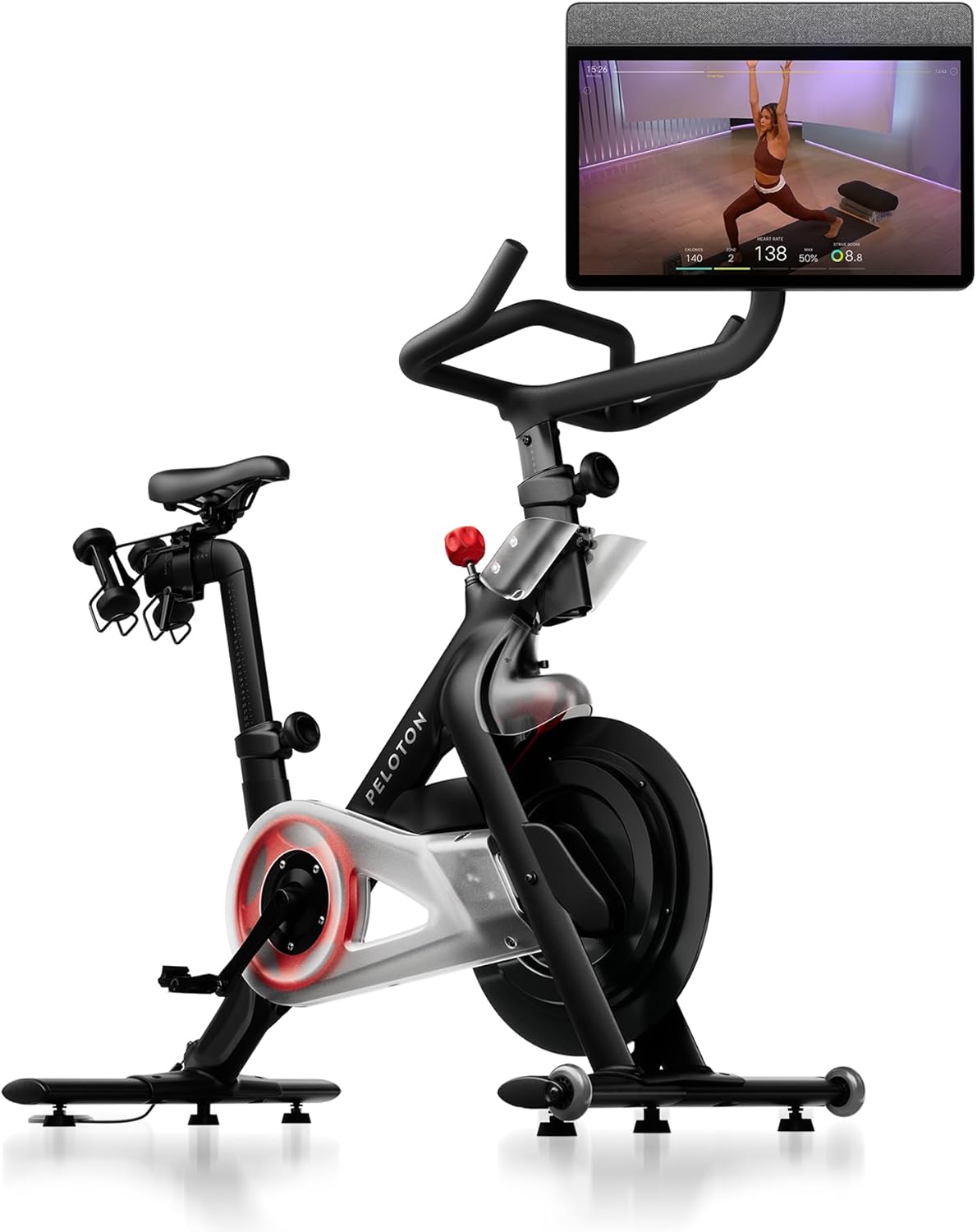Peloton Exercise Bikes, Indoor Stationery Cross Training Bikes for Home Workouts, HD Swivel Screen, Space-Friendly Exercise Equipment for Cardio Fitness, Yoga & Strength Routines