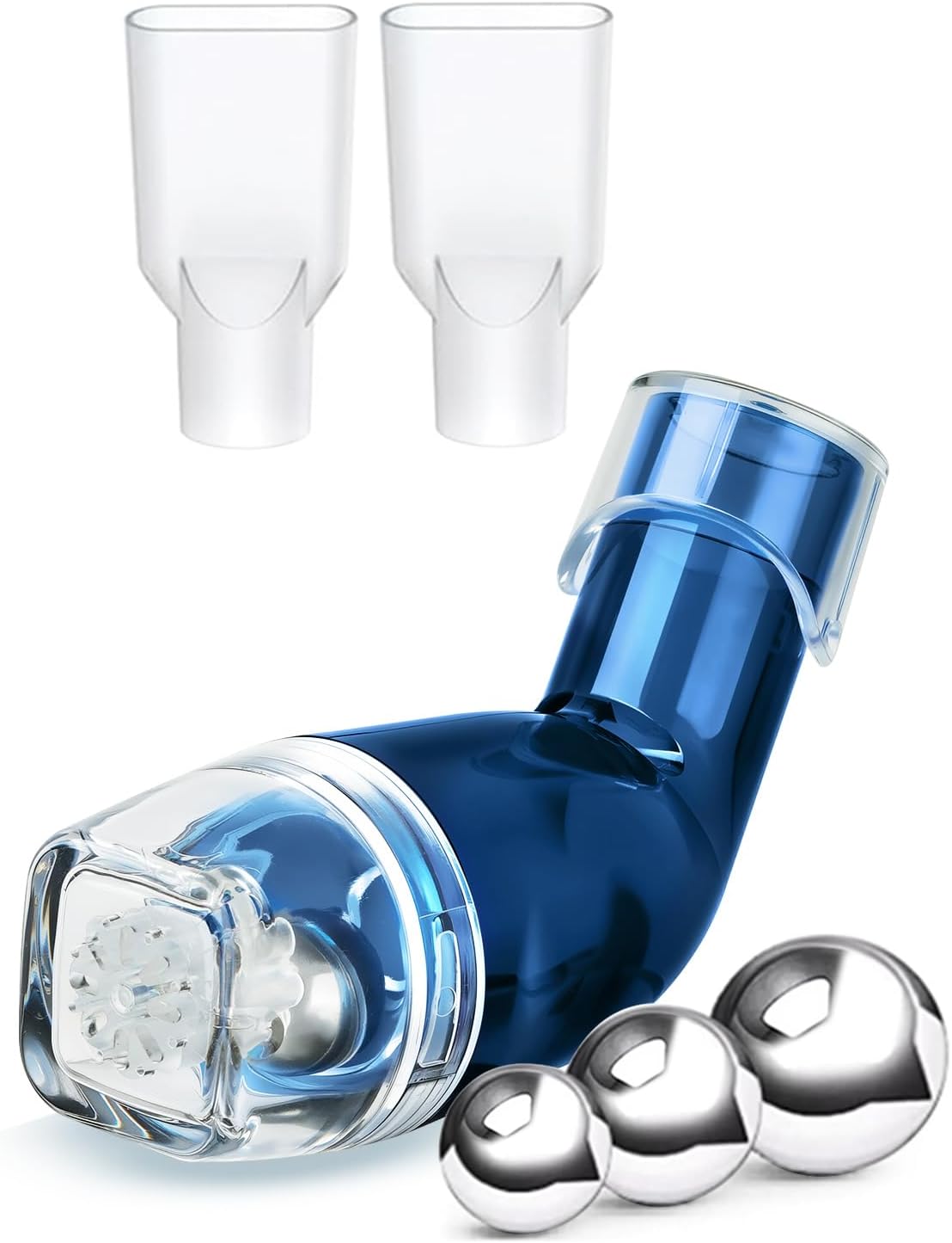 Flutter Valve Device for Lungs, Breathing Exercise Device for Lungs, Adjustable Resistance Clearance Device for Natural Removal, Breathing Trainer