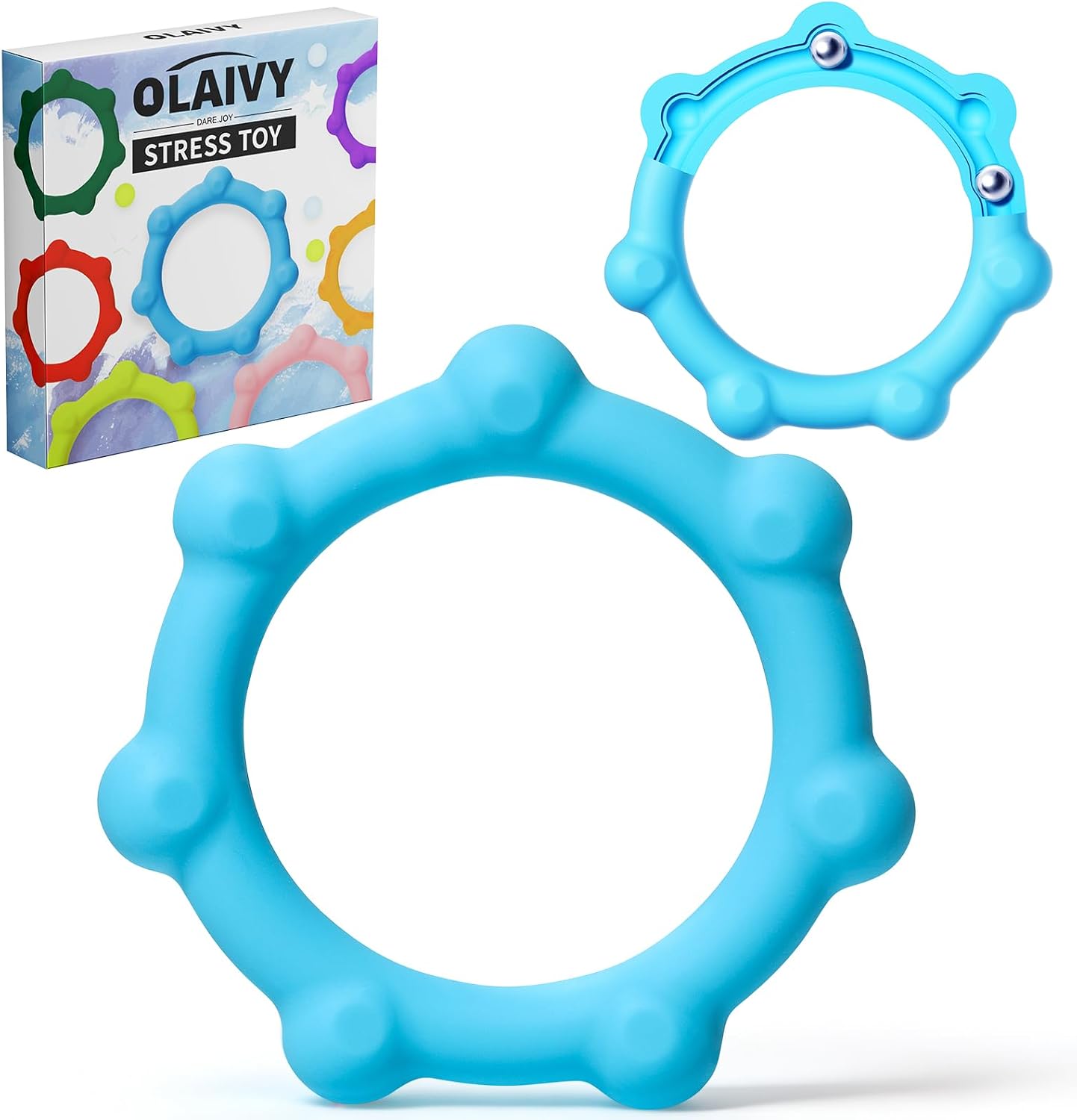 Novelty Tactile Sensory Bracelet – Ultra-Quiet Wearable Tube Fidget Toy for Stress Relief & Anxiety, Premium Silicone Finger Squeeze Tool for Adults, School Classrooms, ADHD Kids Calm Gifts