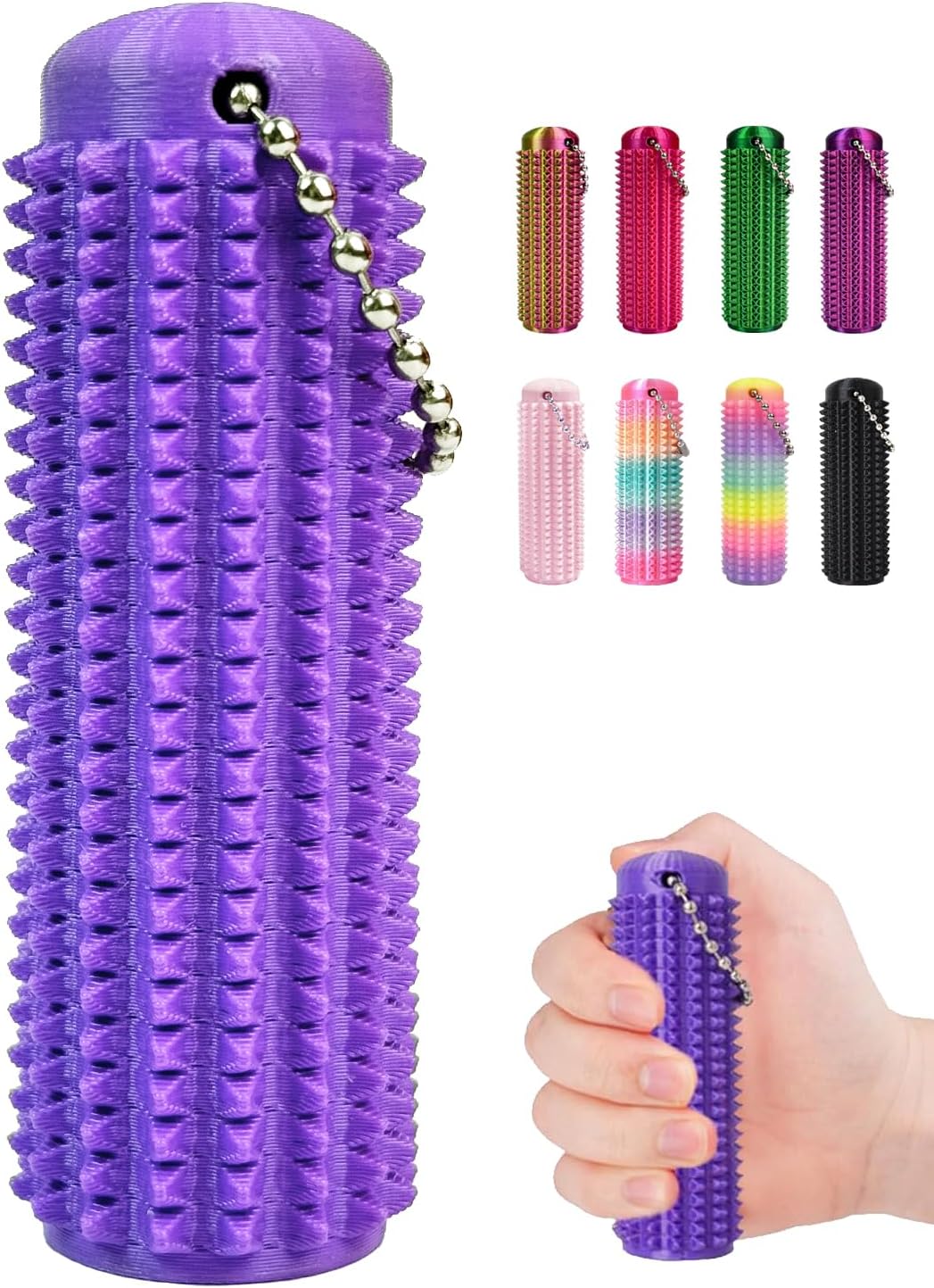 Little Ouchies Pain Fidget Toys for Adults, Spiky Sensory Anxiety Relief Stimming Tools, Pocket Stress Fidget Keychain with Spiky Texture, Pain Stim Fidget for Adults Anxiety & Stress Management