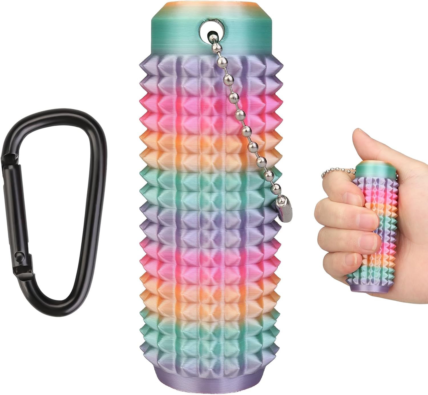 Little Ouchies Spiky Fidget – Portable Anxiety Relief Toy for Adults Stress Pain Stim Sensory Tool with Quiet Design | Novelty Gift (Colorful)