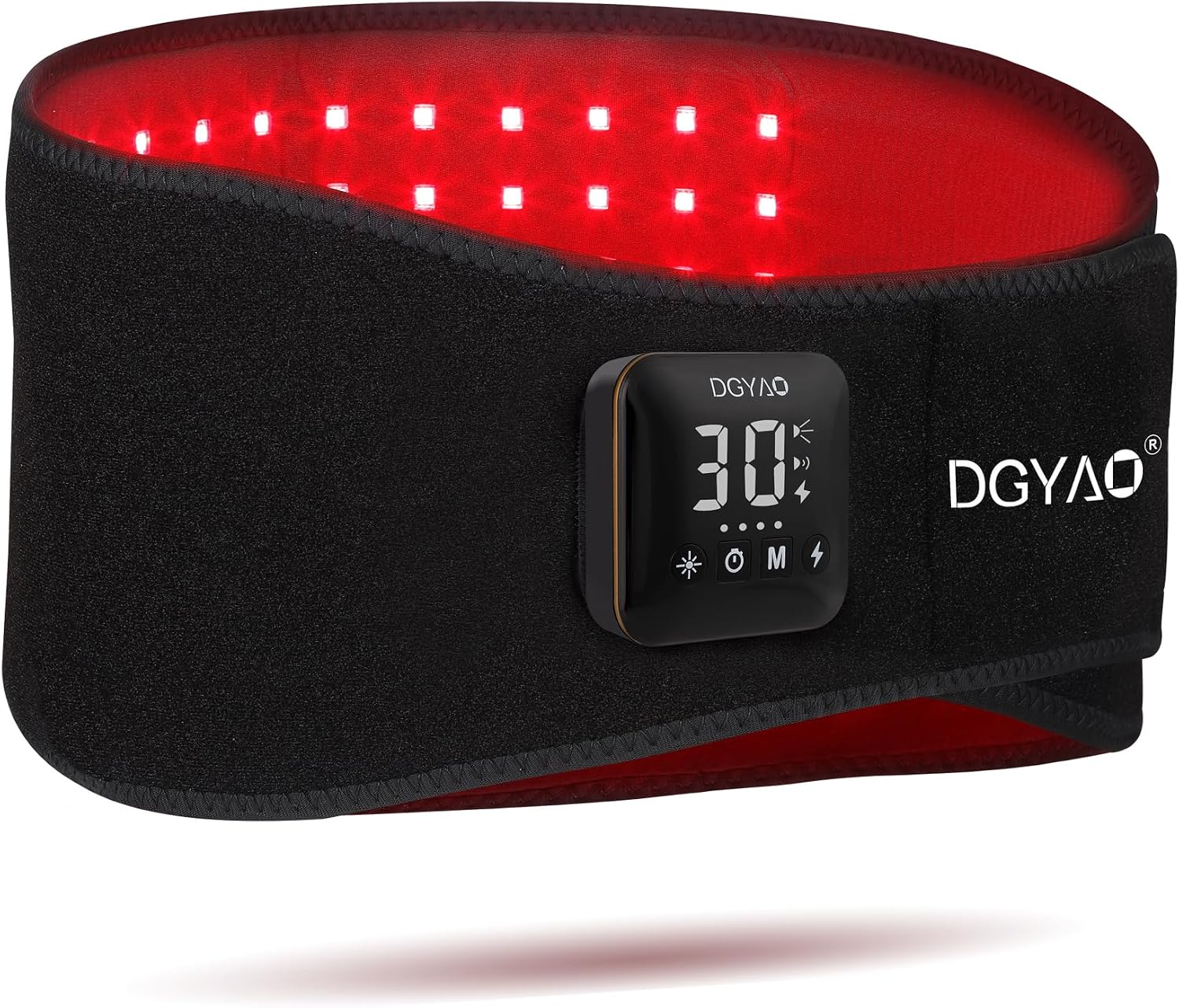 Cordless Red Light Therapy Belt for Back Pain Relief Infrared Light Therapy Portable Wrap for Waist Lower Back Shoulder Thigh Joint Relax