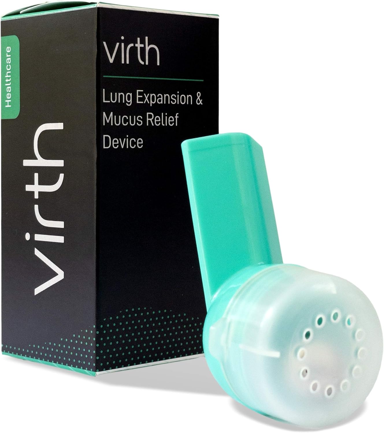 Mucus Relief Device by Virth – Breathing Exercise Device – Clear Lungs – Flutter Valve Lung Exerciser Device – Lung Cleanse & Breathing Treatment – Health & Wellness Device – Enhanced Comfort