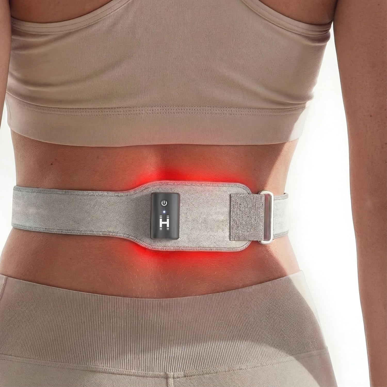 Homedics Wireless Infrared + Red Light Pain Therapy Wrap – Portable 850 nm Infrared & 660 nm Red Light LEDs, Adjustable Strap, Rechargeable Battery, Targeted Muscle & Joint Relief